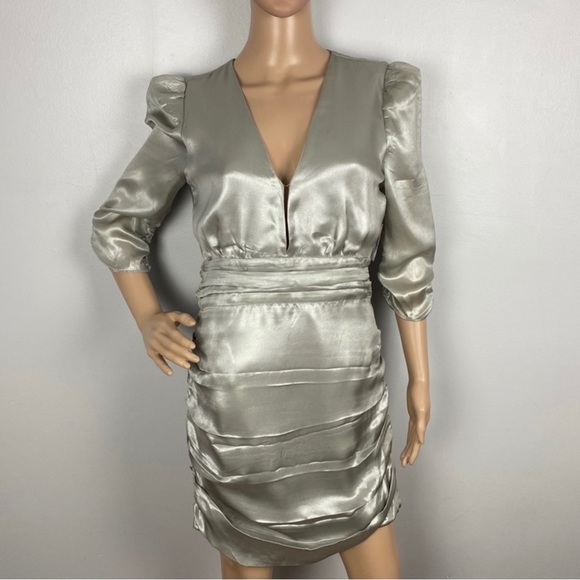 NEW SAYLOR REVOLVE SILVER MINI DRESS - Picture 2 of 9